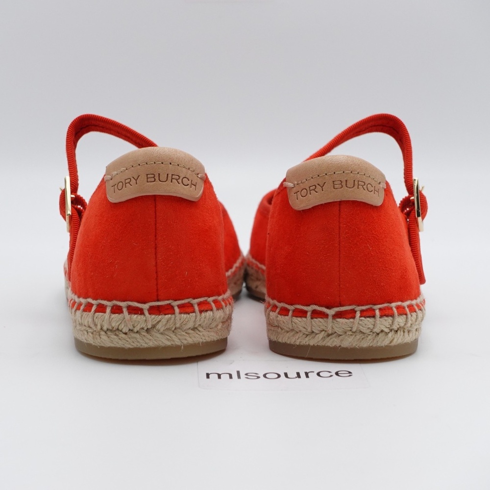 NEW Tory Burch Mary Jane Espadrilles Women's 169894-600 Blazing Red/Natural - Picture 4 of 16